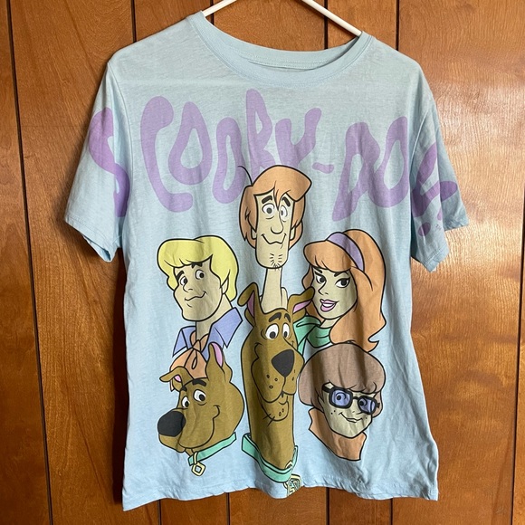 Scooby Doo T-shirt Shirt Short Sleeve Tee Top L EUC - Picture 1 of 5